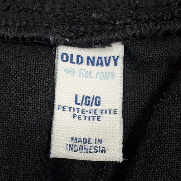 Old Navy Size LP Large Petite Pants Linen Blend Wide Leg Flowy High Roll Waist - Picture 9 of 11